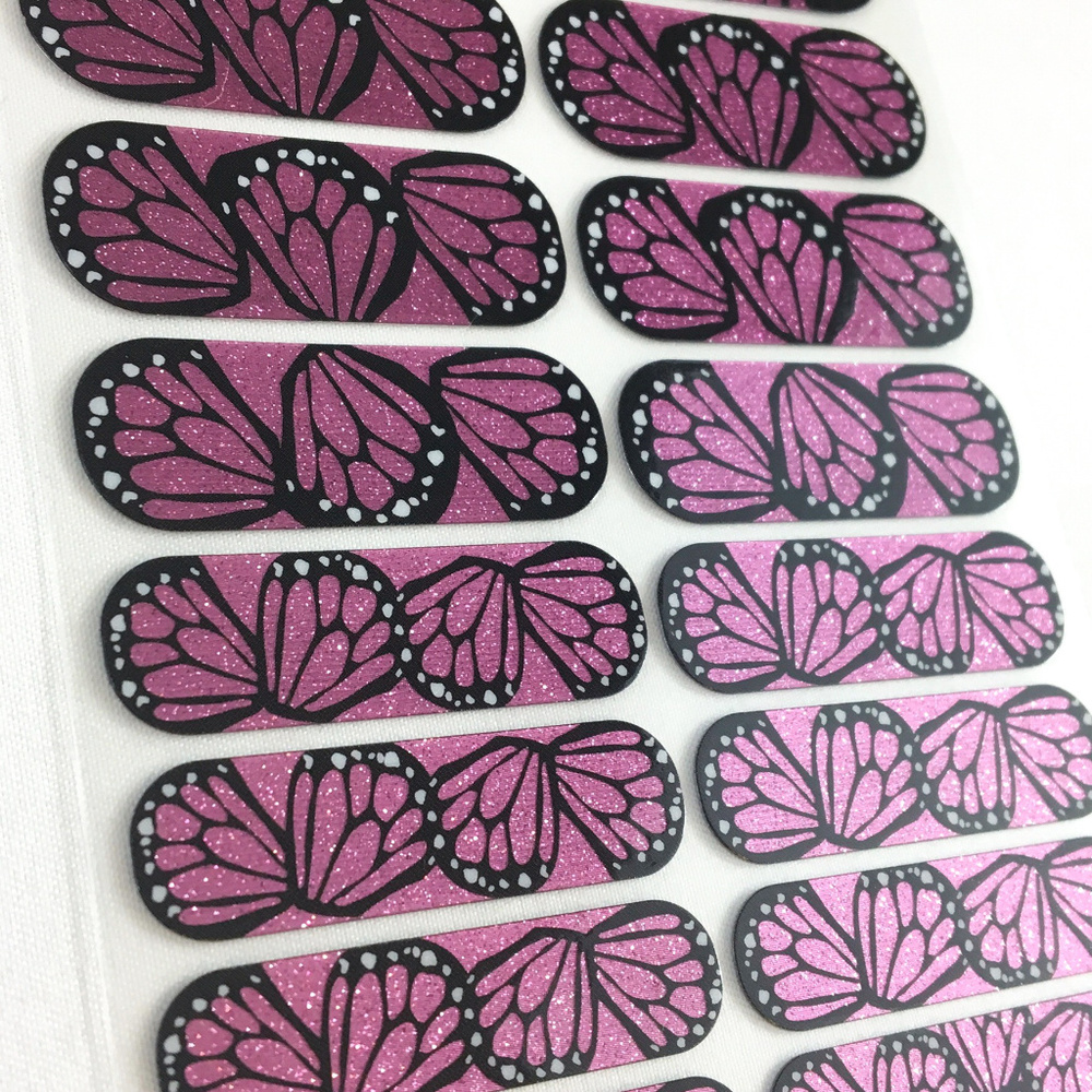 Jamberry Butterfly Kisses Nail Wraps, Retired Full
